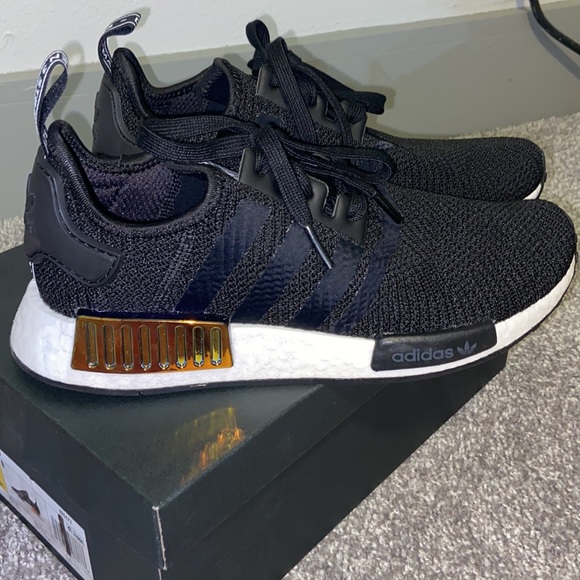 Adidas NMD_R1 black sneakers. - Picture 4 of 5